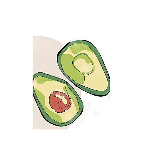 Ideales Poster für die Küche von Avocado, hochwertiger Druck für Haus, Restaurant, Pub und Geschäft, Declea-Druck von Declea Home Decor