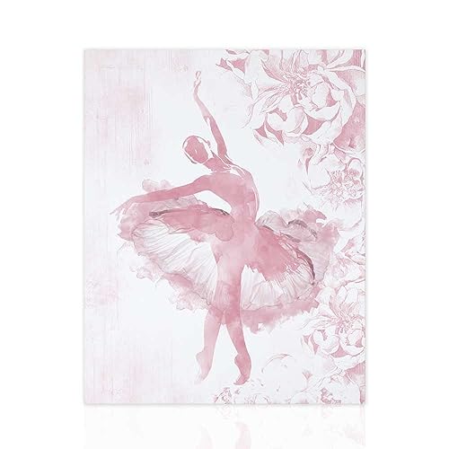 Declea Bild Dancing Flowers Glamour Druck - Dekor für Wohnzimmer Schlafzimmer Druck auf hochwertigem Papier von Declea