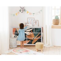 Floral Boho Aufkleber Set Für Ikea Hemnes 8 & 10 Schubladen Kommode - Passen Sie Ihre Möbel, Möbelfolie Kinderzimmer von DecoLandiaPrints