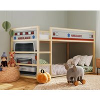 Ikea Kura Bett Mit Krankenwagen-Aufkleber - Aufkleber-Set, Personalisieren Sie Ihr Kinderzimmer Krankenwagen-Aufklebern von DecoLandiaPrints