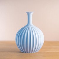 Azurblaue Blumenvase Oder Trockenblumenvase Handgefertigte Vase Als Wohndekoration, Geschenkidee Zum Muttertag Ostergeschenk von Decomadeinfrance