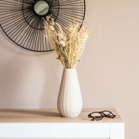 Wohndeko-Vase Für Smaragdgrüne Blumen, Facettiert, Designer-Design, Geschenkidee Zum Muttertag, Gedruckt Aus Holz Und Kunstvoll in 3D von Decomadeinfrance