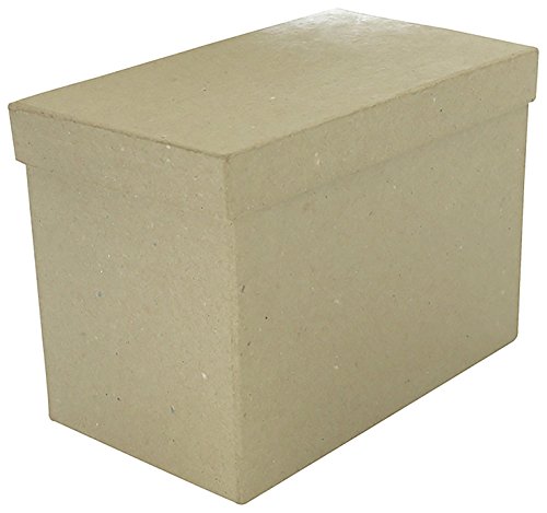 Décopatch BT043C Box (aus Pappmaché zum Verzieren und Personalisieren, rechteckig, 17 x 10 x 12cm) 1 Stück kartonbraun von Decopatch