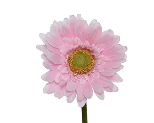 Kunstblumen Gerbera 50cm künstliche Blumen Seidenblumen Dekoblumen Kunstpflanzen Hellrosa rosa von Decoris