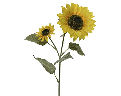 Sonnenblume am Stiel 72cm künstlich Kunstblume Seidenblume Deko Blumen Hochzeit Herbst von Decoris