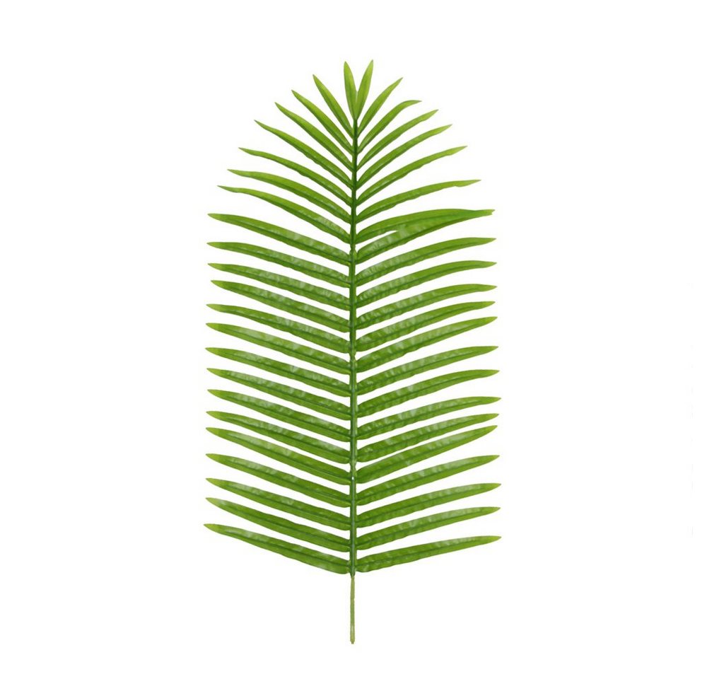 Kunstzweig Künstlicher Hellgrüner Palmwedel Dekoration Kunstpflanze 125 cm, Decovego von Decovego
