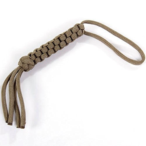 Dehumi Quadrat geflochtenes Messer Lanyard - Khaki von Dehumi