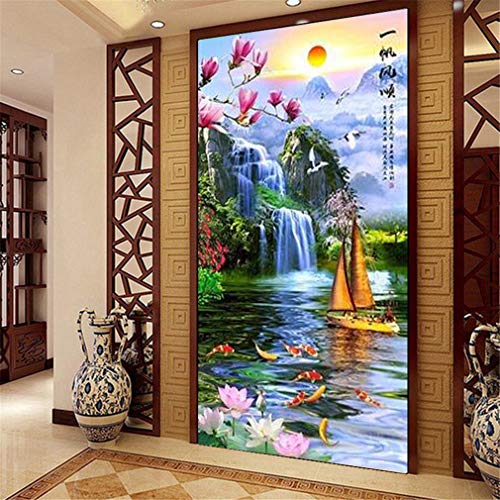 Deike Mild 5D Diamond Painting Full Bohrer Diamant Malerei DIY Handgemachtes Strass Naturlandschaft Stickerei Bilder Wohnzimmer Wanddekoration (180X80cm) von Deike Mild