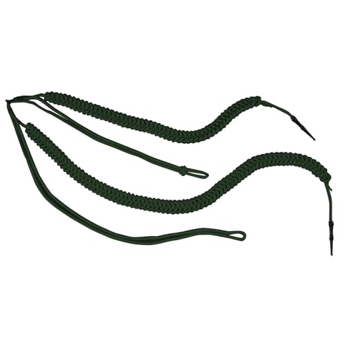 Deitert Fangschnur 2 Breitgeflechte mit Spitzen (Gold oder Silber) Grün von Deitert