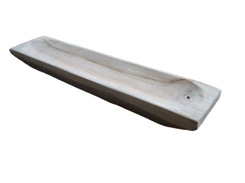 Deko-Impression Dekoschale Holzschale, Holzmolle, Holz-Tablett massiv, schwer robust, 60x14 cm (1 St) von Deko-Impression