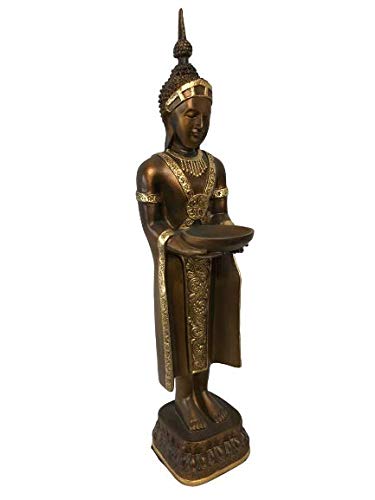 Deko Shop Cologne Buddha Groß 74 cm Bronze Gold Designe Feng Shui Statue Figur Garten von Deko Shop Cologne