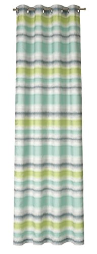 Deko Trends Ösenschal, Polyester, grün-Petrol-Mint, 245 x 137 cm von Deko Trends