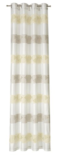 Deko Trends Ösenschal, Polyester, Sand-Creme-weiß, 245 x 146 cm von Deko Trends