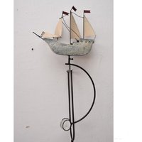 Balancer Schiff Boot - Metall Figur Für Garten Rustikales Geschenk Vintage Stil Schaukel Segelboot von DekorStyle