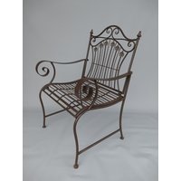 Brauner Gartenstuhl - Eisenstuhl Für Garten Und Haus Amazing Coffee Chair Sessel Exklusive Geschenkidee von DekorStyle