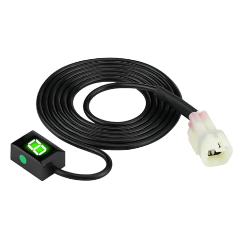 Schalthebel ECU Stecker - Motorrad Ganganzeige für Kawasaki 6 Gang Digitalmanometer mit LED Anzeige von Delaman