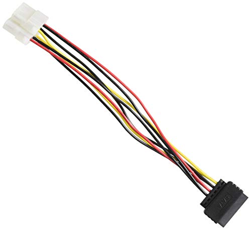 Delock Kabel Power SATA 15pin > 2X 4pin Molex Buchse 20cm von DeLOCK