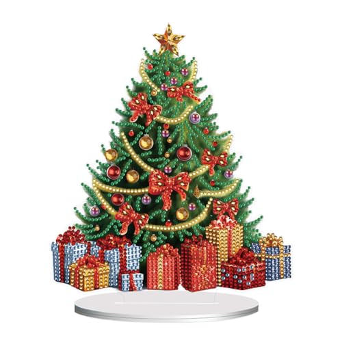 Demiawaking DIY 5D Mosaik Kristall Diamond Painting Weihnachtsbaum Handwerk Diamant Malerei Kit Weihnachtsdeko Ornamente Geschenke (T) von Demiawaking