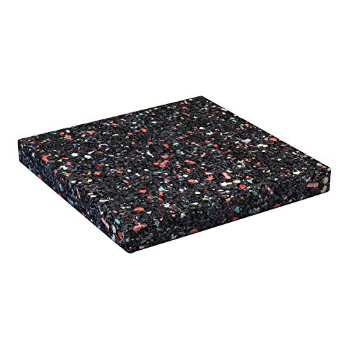 DEMMELHUBER Terrassenpads Gummigranulat auf Recyclingbasis Pad Gummipad (50 Stück, 90 x 90 x 8 mm) von Demmelhuber
