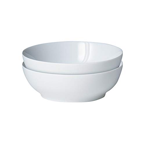 White By Denby Müslischalen-Set, 2-teilig, porzellan, 2 Bowls von Denby