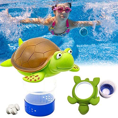 Dequate Pool Dosierschwimmer - Chlordosierschwimmer, Cartoon Chlordosierer für Pool, Pool Chemischen Spender Chlor Dosierer Chlorspender Chlorverteiler Geeignet Für 3 Zoll Chlortablette von Dequate