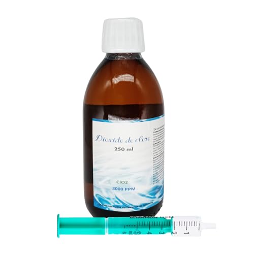 Chlordioxid 3000 ppm (250 ml) - CDs - CDL - Höchste Qualität - Topas-Glasflasche von Desconocido