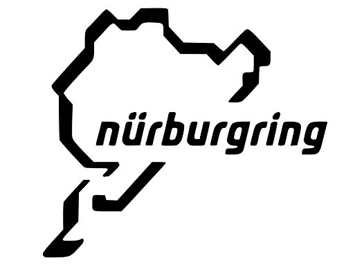 DESCONOCIDO Nurburgring Vinyl-Aufkleber, 9 x 10 cm, Schwarz von DESCONOCIDO