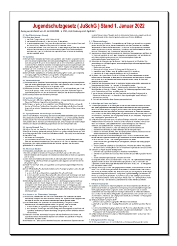 Jugendschutzgesetz oder Hinweise zum Jugendschutzgesetz - Stand Januar 2022-Schild aus Aluminium Verbund-300 x 200 x 3 mm-Warnschild-Hinweisschild-Türschild (1408 Jugendschutz m. Löcher) von Desi-Schilder