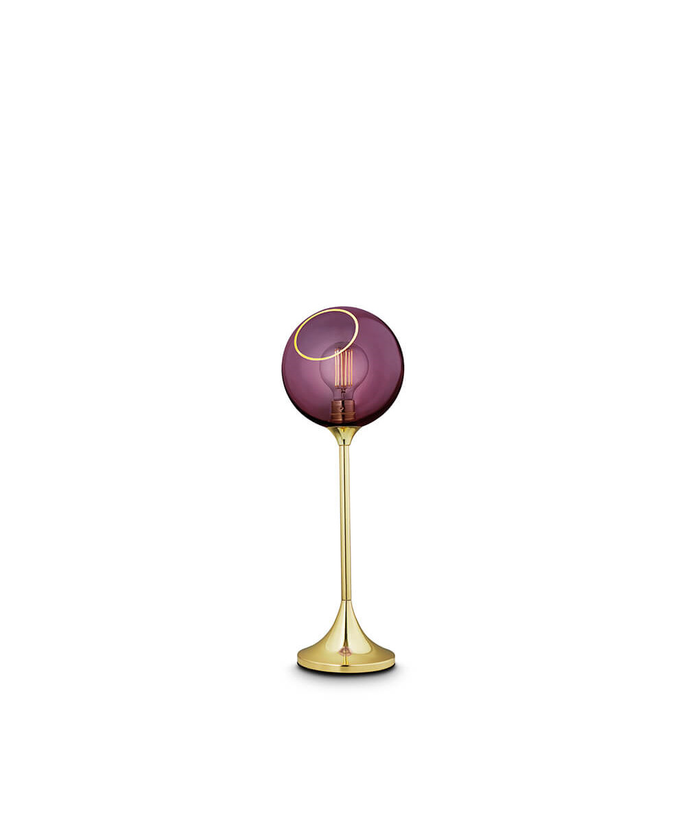 Design By Us - Ballroom Tischleuchte Purple Rain/Gold von Design By Us