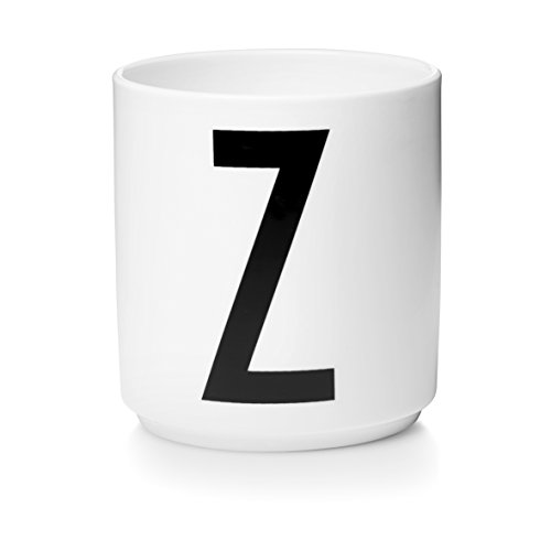 Design Letters Porzellan Kaffeetassen A-Z Weiß | Kaffeetasse | Geschenke für frauen, Männer | Verwendungals Zahnputzbecher, Teetasse | Dekorativ Design Tasse | Premium dekorativen Buchstaben becher von Design Letters