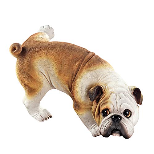 Design Toscano „Guter Hund ist unartig“, Pinkelnde englische Bulldogge, Figur von Design Toscano
