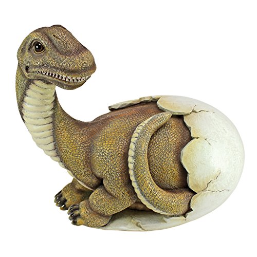 Design Toscano Baby Brachiosaurus in Ei, Figur von Design Toscano