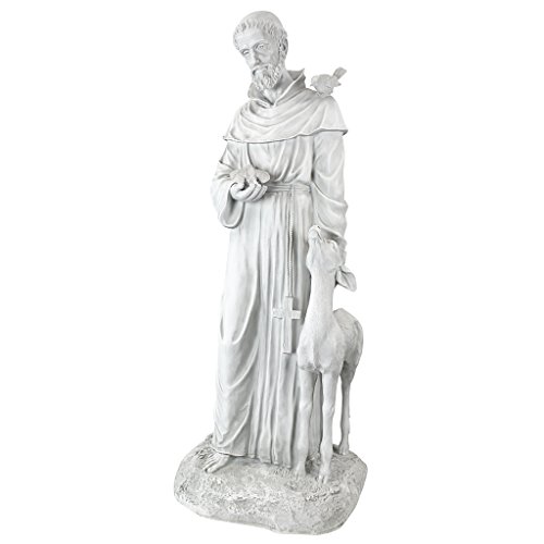 Design Toscano Der Heilige Franz von Assisi, Gartenstatue, 94 cm von Design Toscano