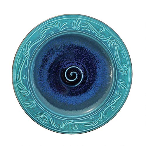 Design Toscano Pana Keramikteller, geschnitzt 14 Inches blau von Design Toscano