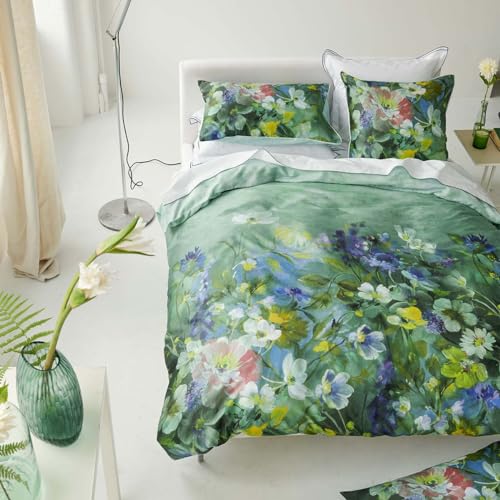 Designers Guild Bedruckter Baumwoll-Satin-Bettbezug, Gladys Blossom, 240 x 220 cm von Designers Guild