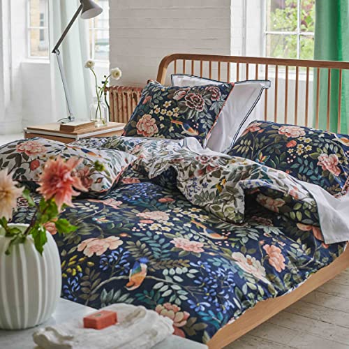Designer Guild Bedruckter Bettbezug aus Baumwollsatin, Porzellan, 200 x 200 cm von Designers Guild