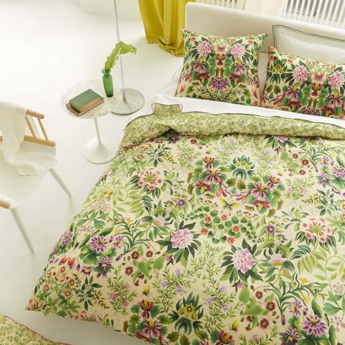 Designers Guild Bedruckter Bettbezug aus Baumwollperkal, Ikebana-Damast, 140 x 200 cm von Designers Guild
