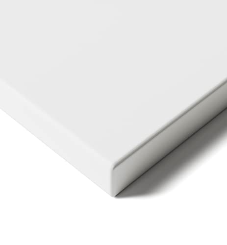 Desktronic Tischplatte 120x60 cm Schreibtischplatte – Perfekt für höhenverstellbare Schreibtische, Esstische und mehr – Made in Europe – 25 mm stabile Tischplatte langlebig (Weiß) von Desktronic
