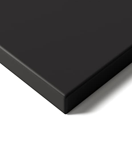 Desktronic Tischplatte 140x70 cm Schreibtischplatte – Perfekt für höhenverstellbare Schreibtische, Esstische und mehr – Made in Europe – 25 mm stabile Tischplatte langlebig (Schwarz) von Desktronic