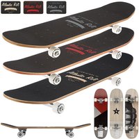 Deuba® Skateboard Mordern Art Atlantic Rift Wood 80 x 21 x 12cm schwarz von Deuba