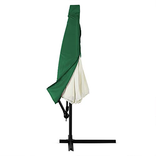 DEUBA® Schutzhülle Sonnenschirm für 3m Schirme Schirm Abdeckhaube Abdeckung Hülle Plane Ampelschirm Grün von Deuba