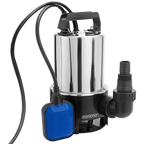 MONZANA® Wasserpumpe 11.500l/h 650 W Multiadapter Entwässerung Tauchpumpe Gartenpumpe Klarwasserpumpe Schmutzwasserpumpe von Deuba