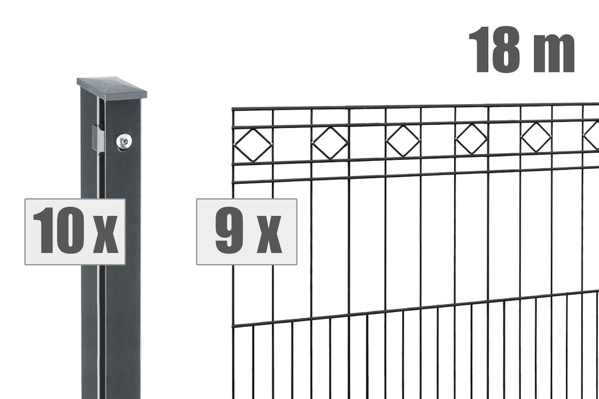dz Zaunset VAP TURIN 18m-1010-7016 von Deutsche Zauntechnik