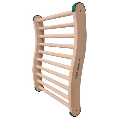 Dewello® Sauna Rückenlehne Rückenstütze aus Hemlock-Holz, ergonomisch geformt, Anti-Rutsch Enden, Holz Lehne Saunazubehör von Dewello