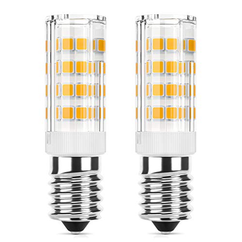 DiCUNO E14 LED Birne 4W für Dunstabzugshaube, ersatz für 40W, warmweiß 3000K, Kühlschranklampe 400LM, Led Mais Birne nicht dimmbar, Schreibtischlampen/Wandlampen, 220-240V, 2er Set von DiCUNO