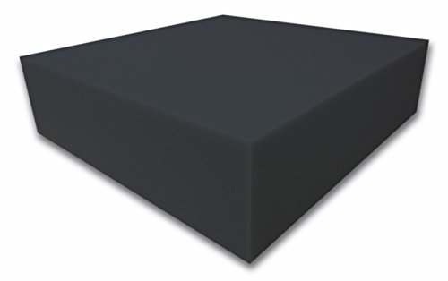 Dibapur ® Akustikpur glatt schwarz Raum Akustik Schaumstoff Dämmung Schallschutz (100x200x7cm) von Dibapur