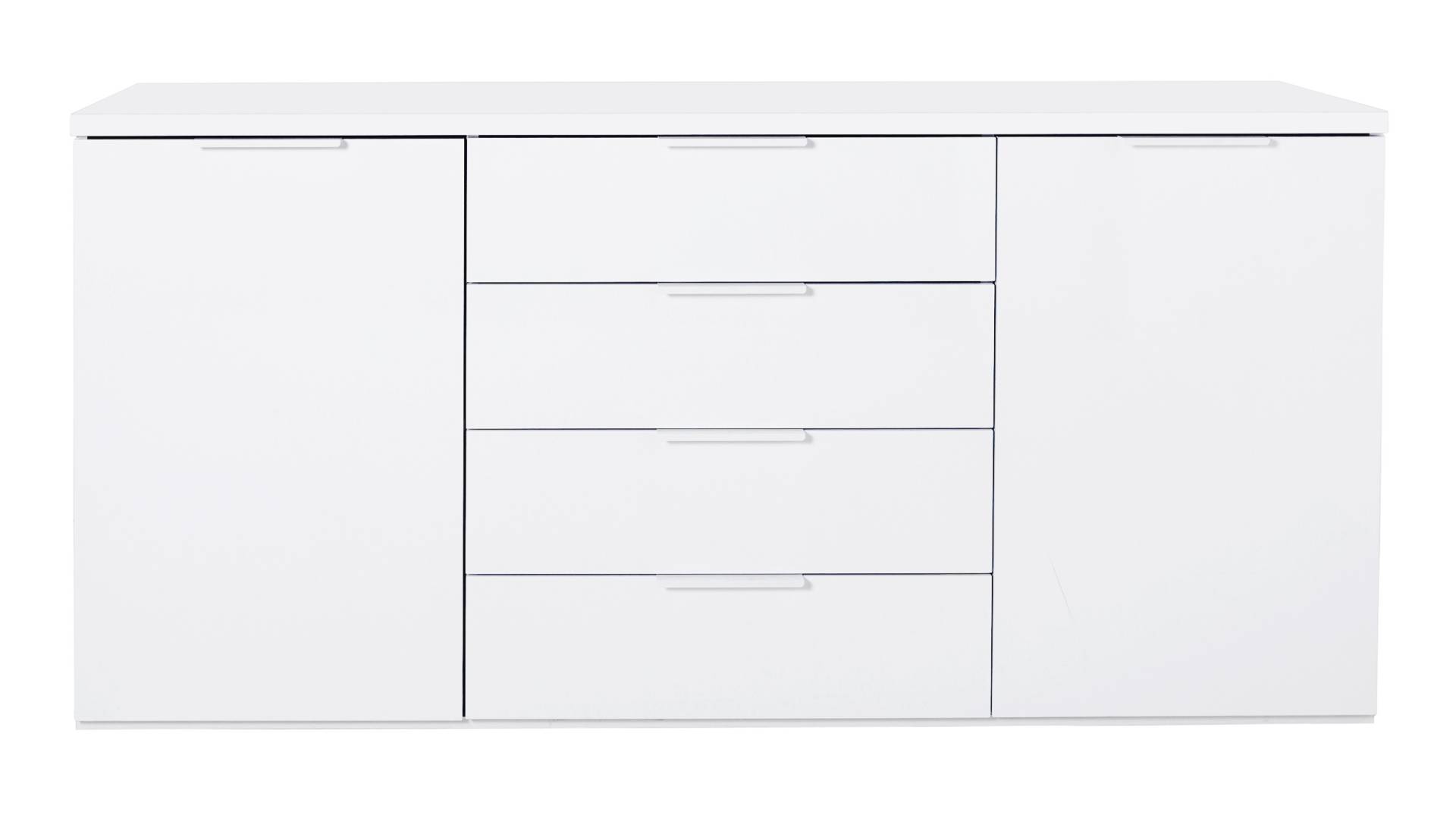 Sideboard weiß hochglanz 171 x 83 cm 4 Schubladen - MUNDI von Die Möbelfundgrube