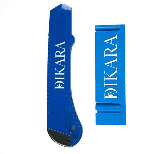 Dikara Winkelschneider für Dichtungen - präziser 45 Grad Schnitt für saubere 90 Grad Ecken (Flinker Winkel + Teppichmesser) von Dikara