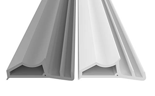 Stahlzargendichtung Weiß 10m - gegen Zugluft Lärm & Staub spart Heizkosten Dichtung Dichtungshöhe 8mm Dichtungsbreite 23,5mm Falz Türdichtung (Weiss 10m) von Dikara