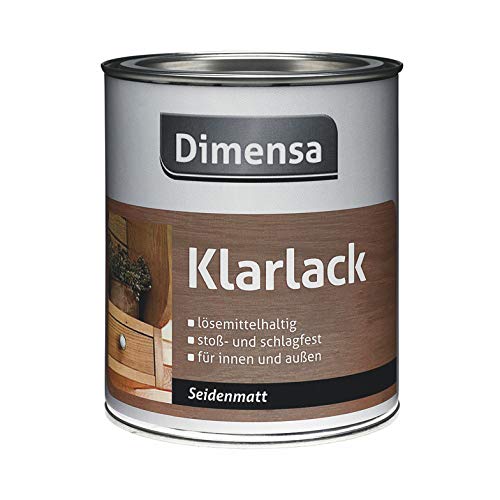 DIMENSA Klarlack | Innen & Außen | seidenmatt | farblos | versch. Größen (0,375 L) von Dimensa